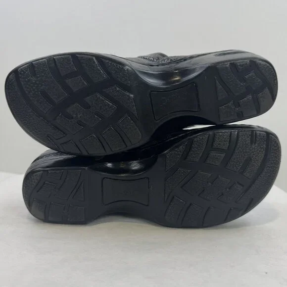 BOC Born Concept Womens Size 7 Gray Croc Faux Leather Peggy Slip On Clogs Shoes - Picture 5 of 15